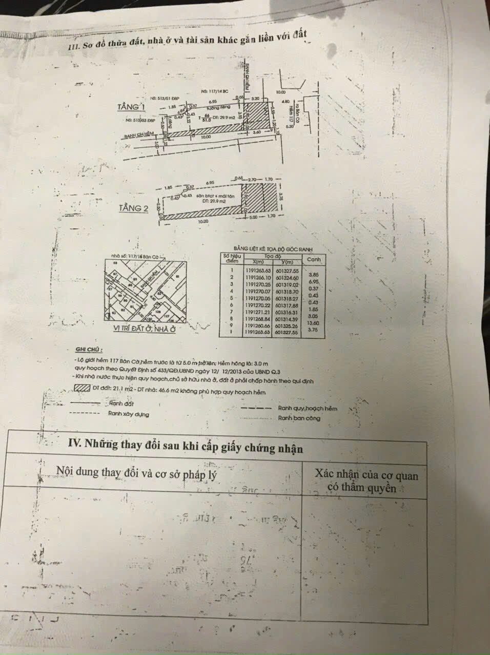 Cần bán Nhà ở, nhà cấp 4, nhà hẻm đường Bàn Cờ, Phường 3, Diện tích 60m², Giá 4.95 Tỷ 1