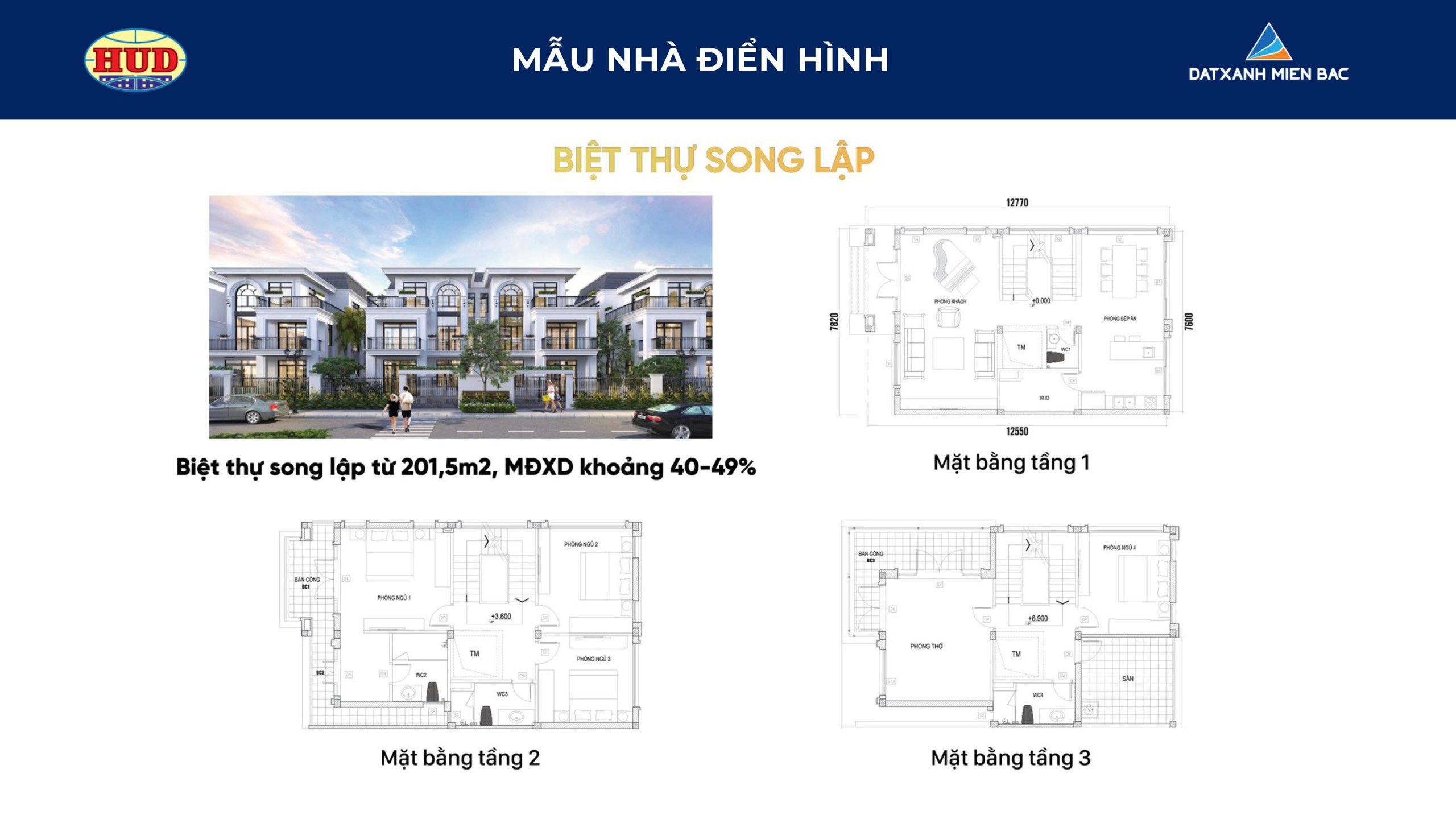 Cần bán Biệt thự dự án HUD Mê Linh Central, Diện tích 227m², Giá 10.5 Tỷ 6