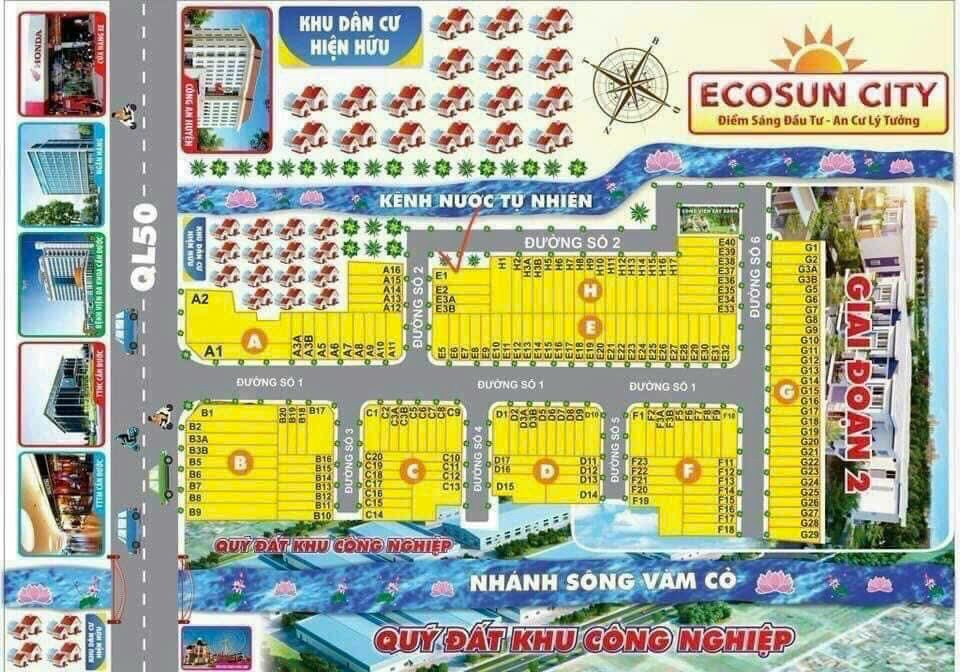 Chủ kẹt bán gấp 80m2 mt đường số 1 kdc Ecosun City giá rẻ chỉ lô duy nhất 950tr rẻ nhất dựa án 3