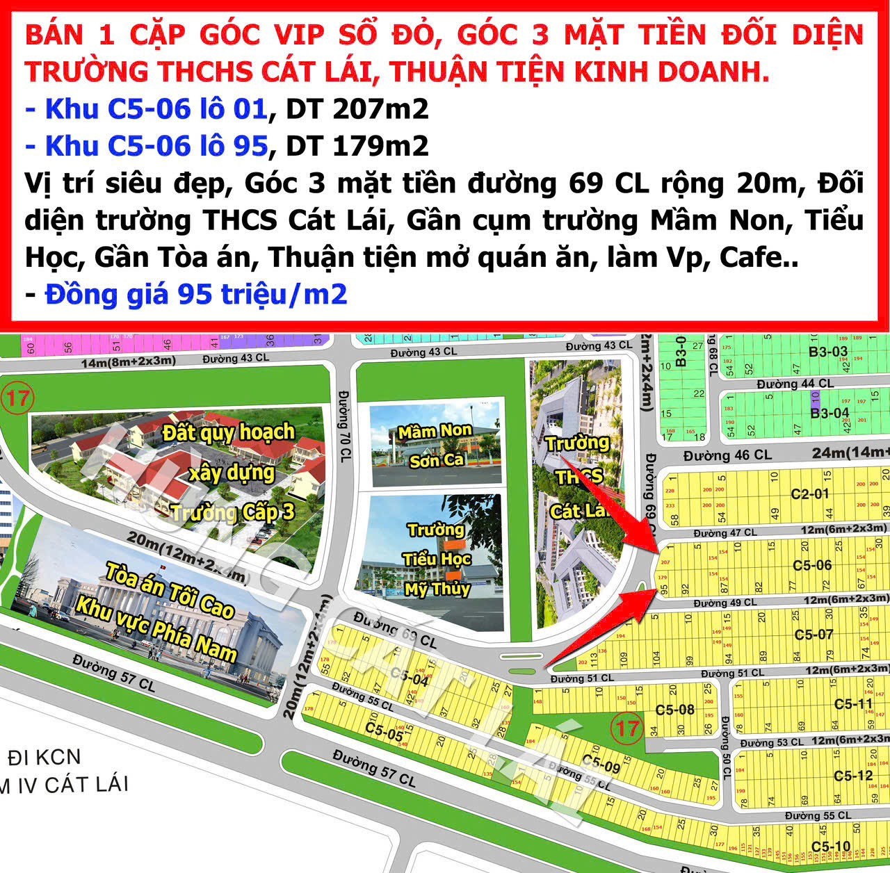 Cần bán Đất Phường Cát Lái, Quận 2, Diện tích 207m², Giá 95 Triệu/m² 2
