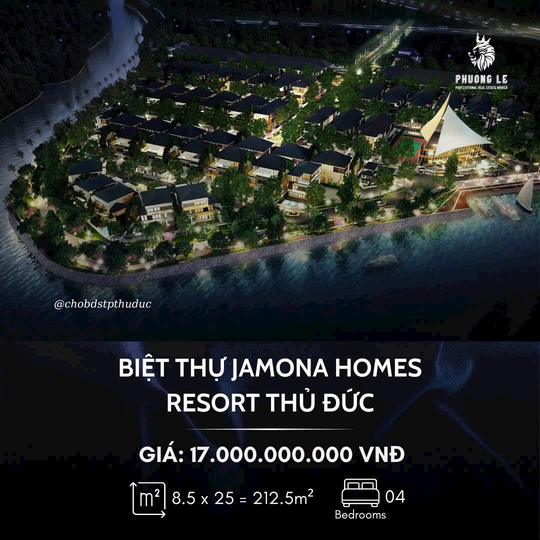 Cần bán Biệt thự dự án Jamona Home Resort, Diện tích 212m², Giá 17 Tỷ 12