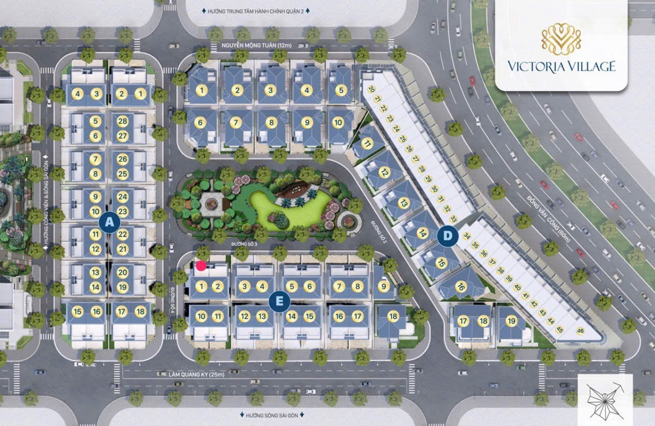 Cần bán Nhà mặt tiền dự án Victoria Village, Diện tích 203m², Giá Thương lượng 3