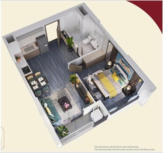 Bán nhanh căn hộ 1PN tòa Tonkin2 Vinsmart City Tây Mỗ. Tầng trung view Cviên. Giá đầu tư
