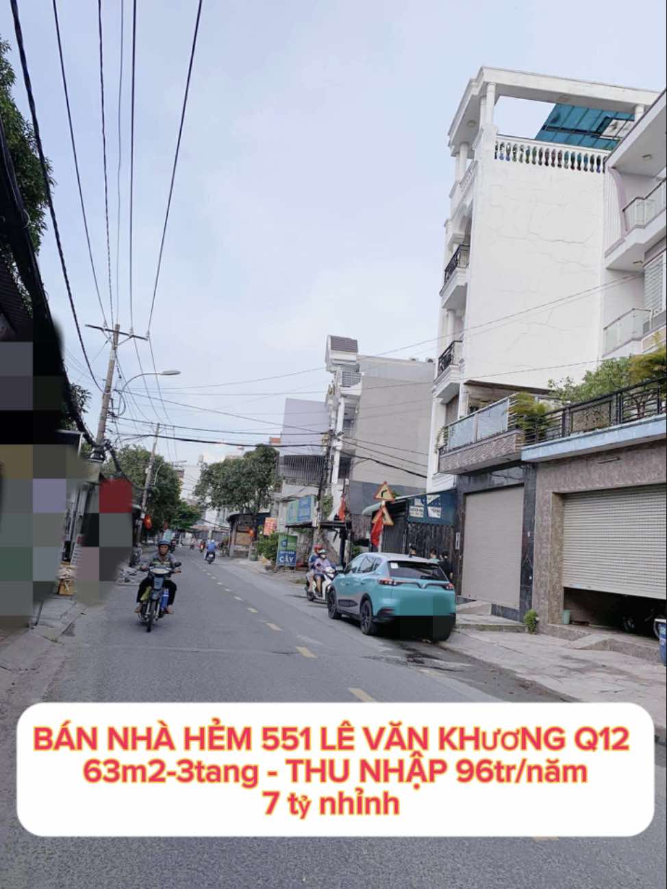 Bán nhà hẻm 551 Lê Văn Khương Q12 , 63m2-3tang , Thu nhập 96tr/năm - 7 tỷ nhỉnh 0932030061 2