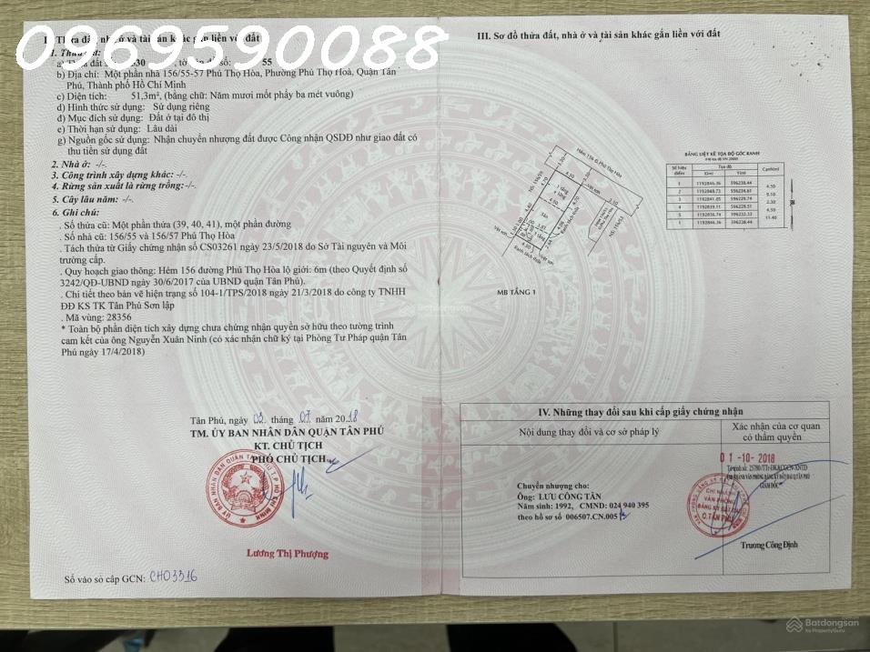 BÁN NHÀ 51M2 2T 3PN Tân Phú giáp Tân Bình HẺM ĐẸP GIÁ TỐT CHỈ 5TỶxx