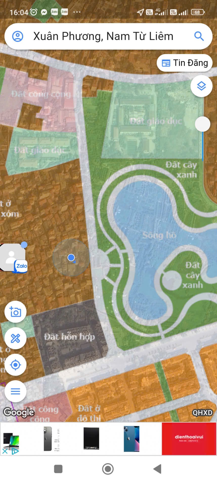 50m2 Đất Xuân Phương, Nam Từ Liêm, hơn 5 tỷ 5