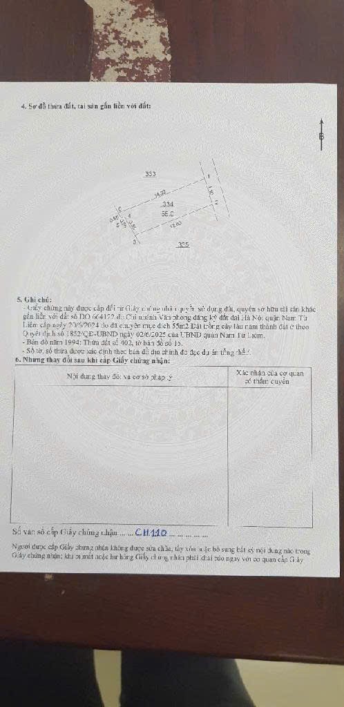 MẢNH ĐẤT VÀNG 55m2 XUÂN PHƯƠNG, NAM TỪ LIÊM - GẦN TL70- NGÕ THÔNG BA GÁC ĐUA - ĐỂ Ở HAY XÂY CHDV. 2
