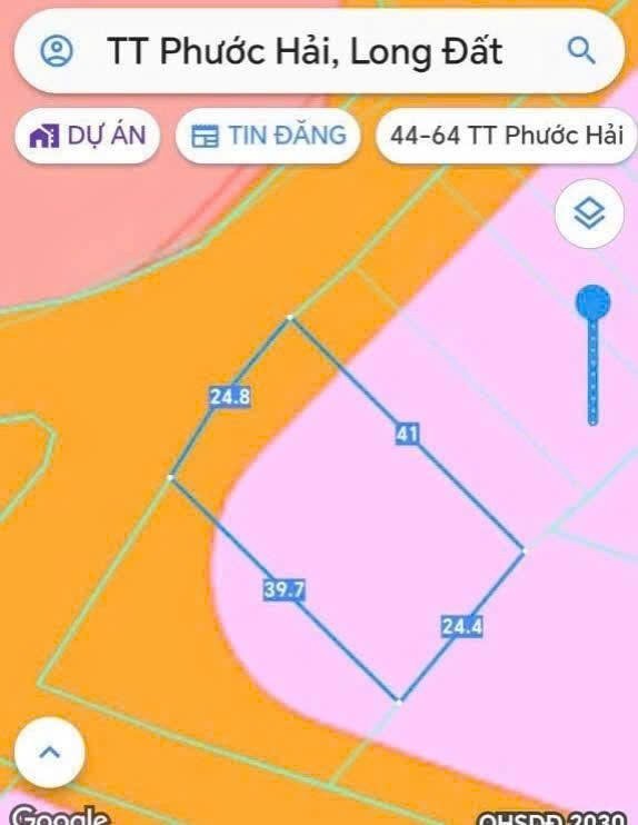 Cần bán Đất Đất Đỏ, Bà Rịa Vũng Tàu, Diện tích 1001m², Giá Thương lượng 2