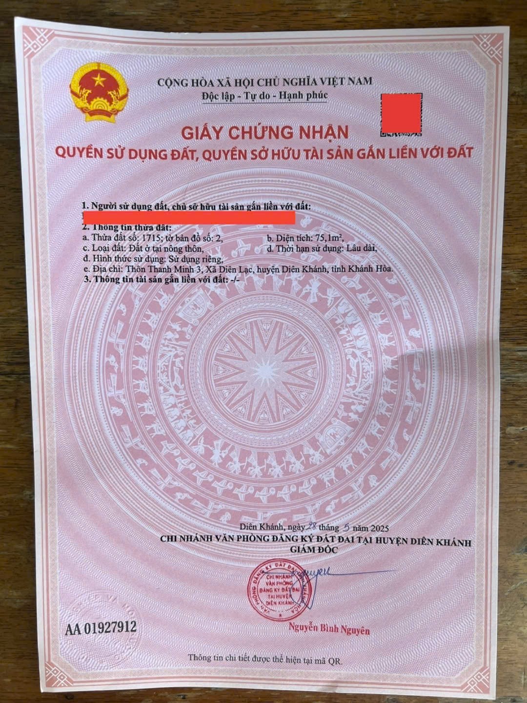 Bán nhà Diên Lạc full thổ mới xây đường thông - đường Tổ 7-8-9 gần Tỉnh Lộ 2 13
