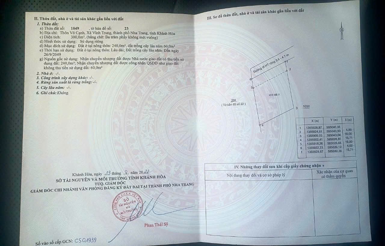 Bán đất Vĩnh Trung - thành phố Nha Trang rộng rãi xây biệt thự vườn hoặc đầu tư phân lô 6