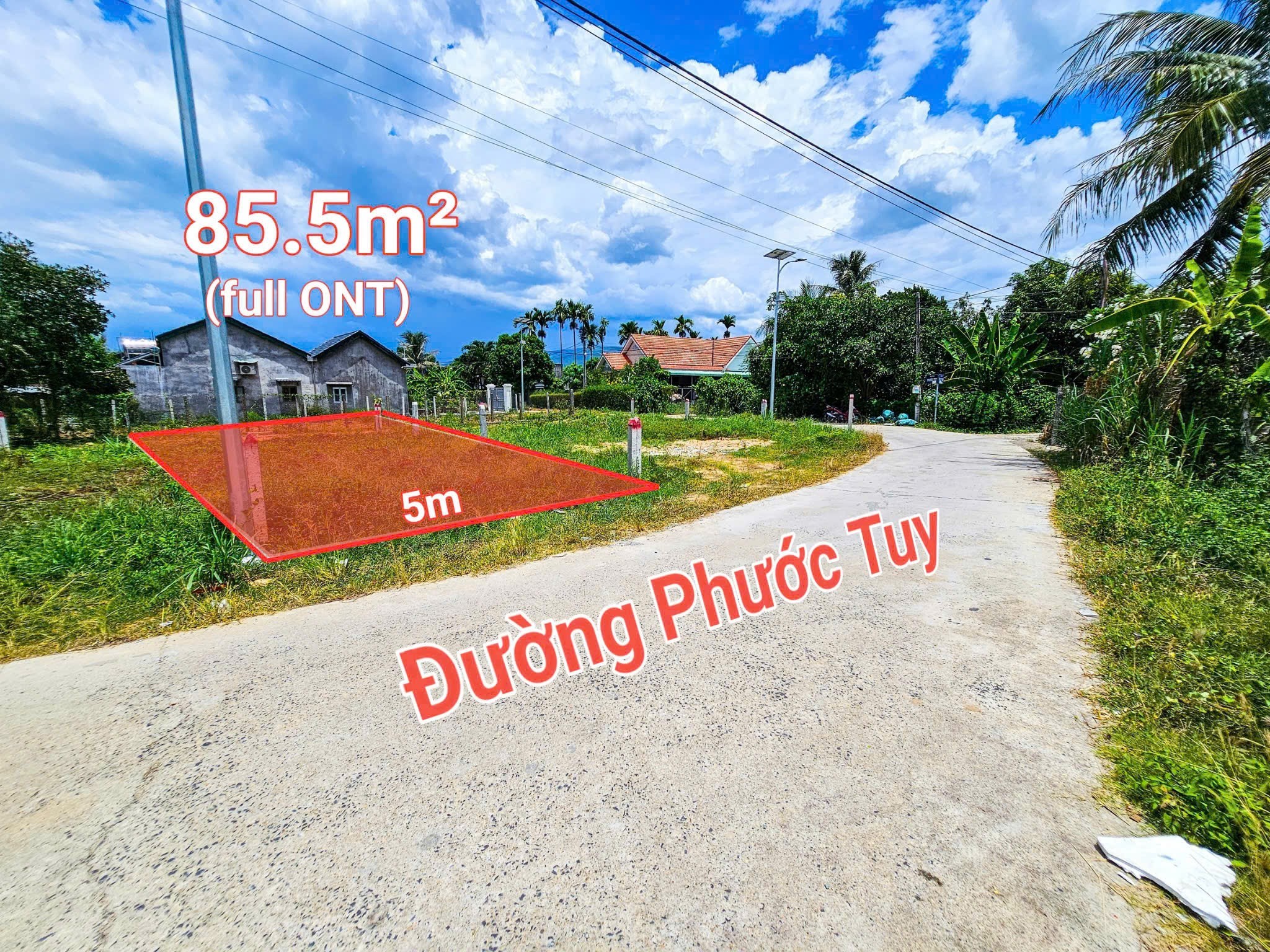 Bán đất Diên Phước giá rẻ full thổ mặt tiền đường Phước Tuy
