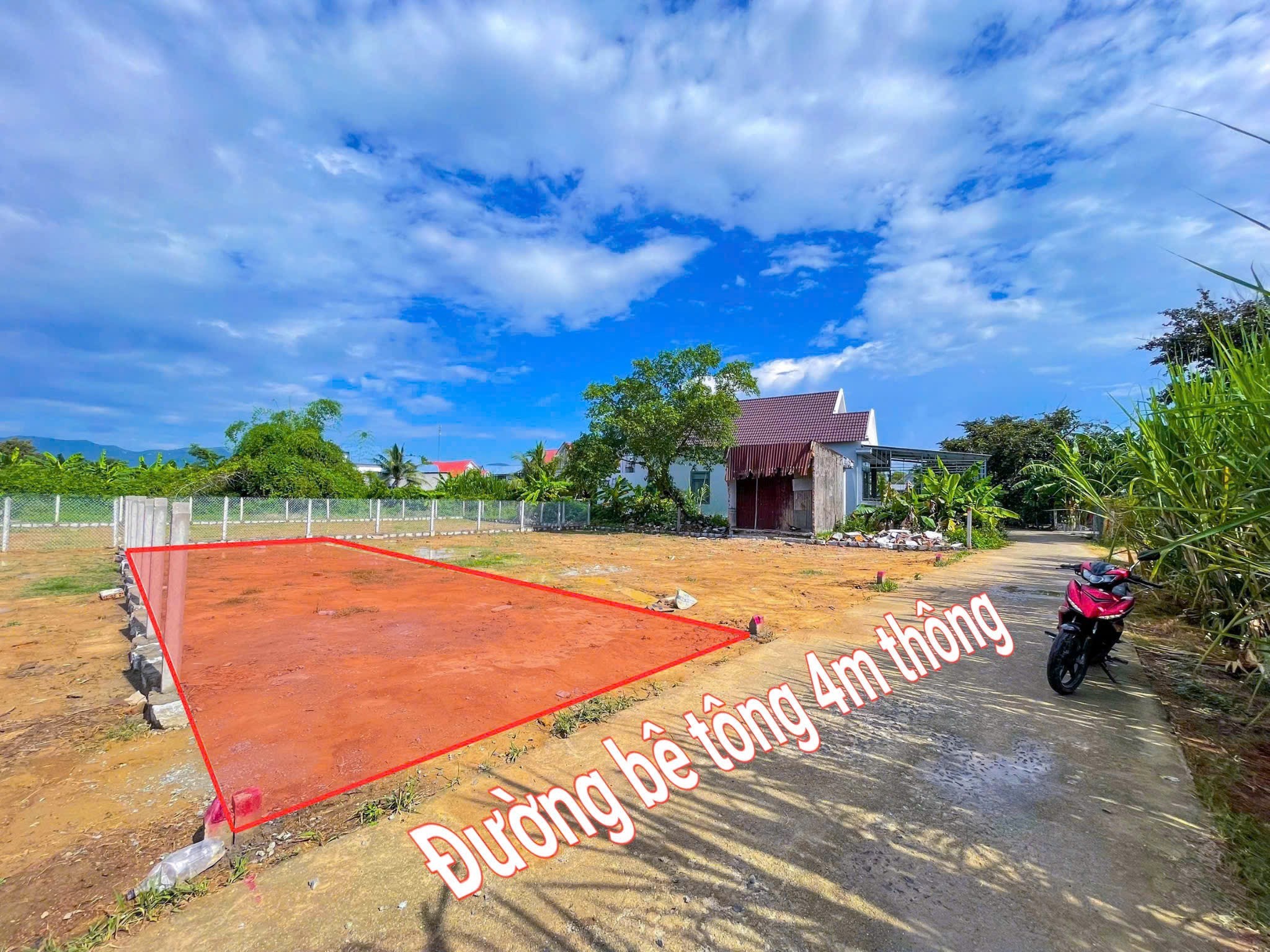 Bán đất Diên Hoà thôn Quang Thạnh full thổ cư đường bê tông thông 2