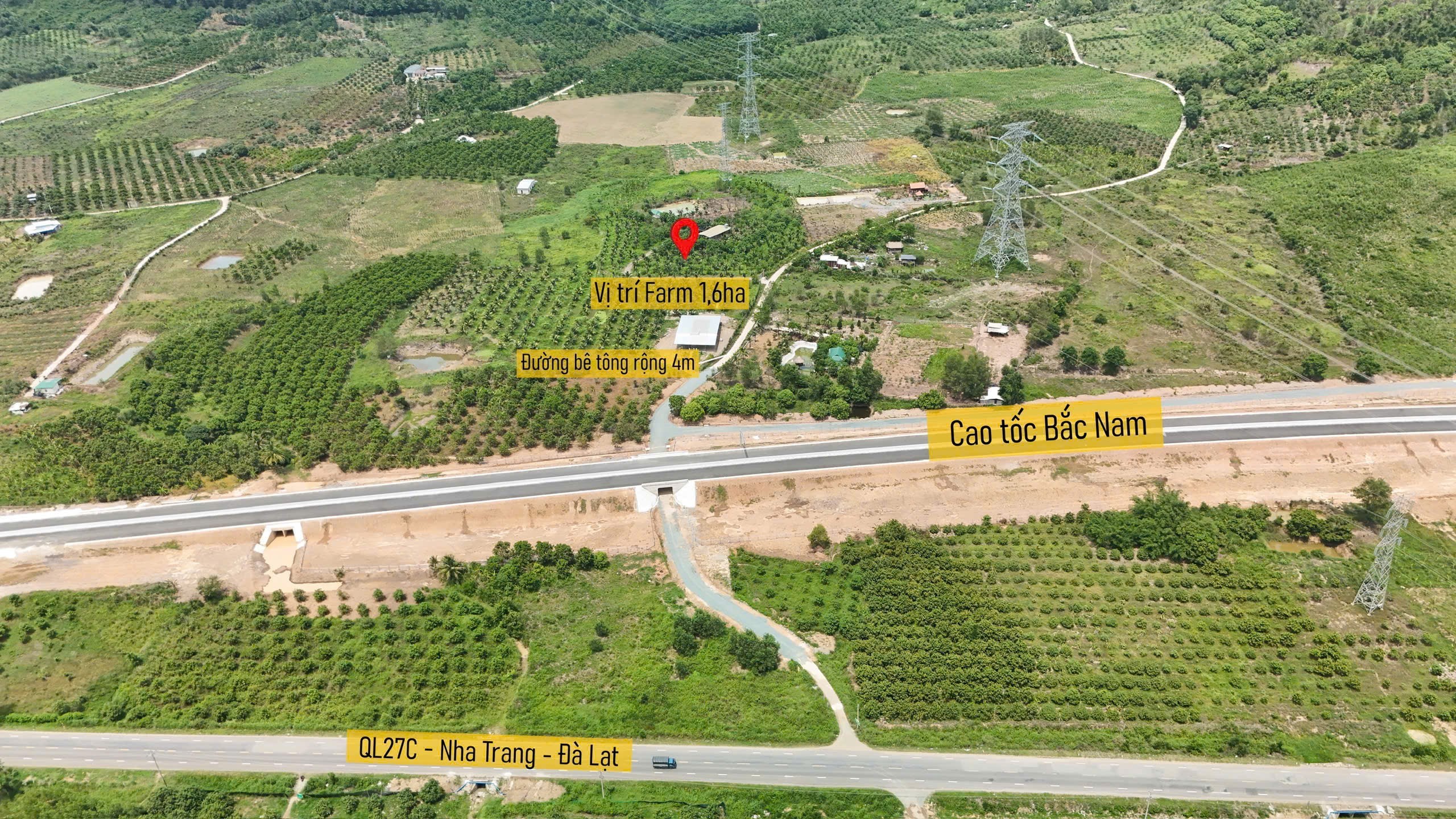 Bán đất vườn Diên Thọ đã lên mô hình farm sinh thái đang khai thác - gần Quốc Lộ 27C 3