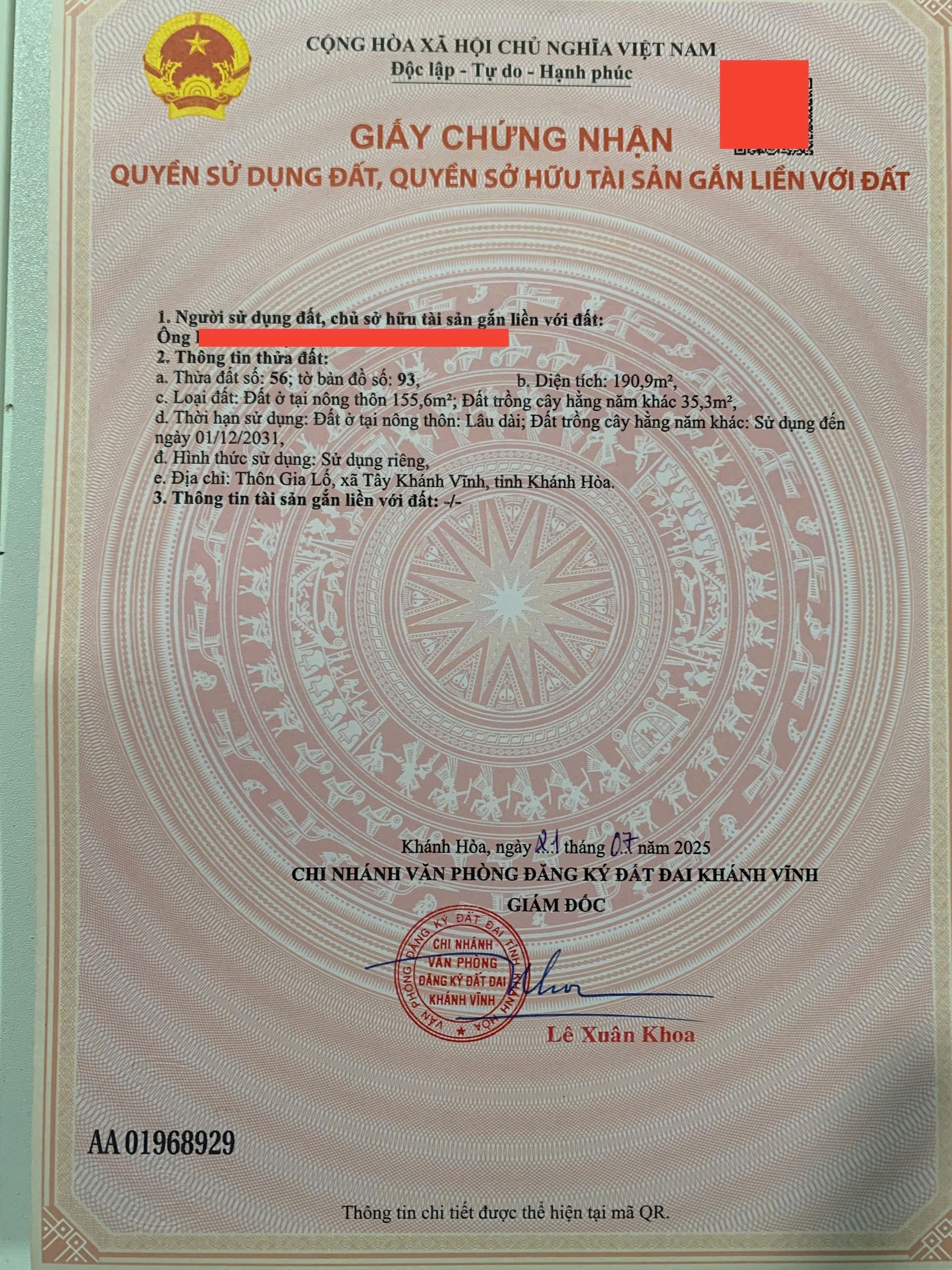 Bán đất Giang Ly đối diện khu nghỉ mát Suối Lách mặt tiền đường nhựa gần Quốc Lộ 27C 11