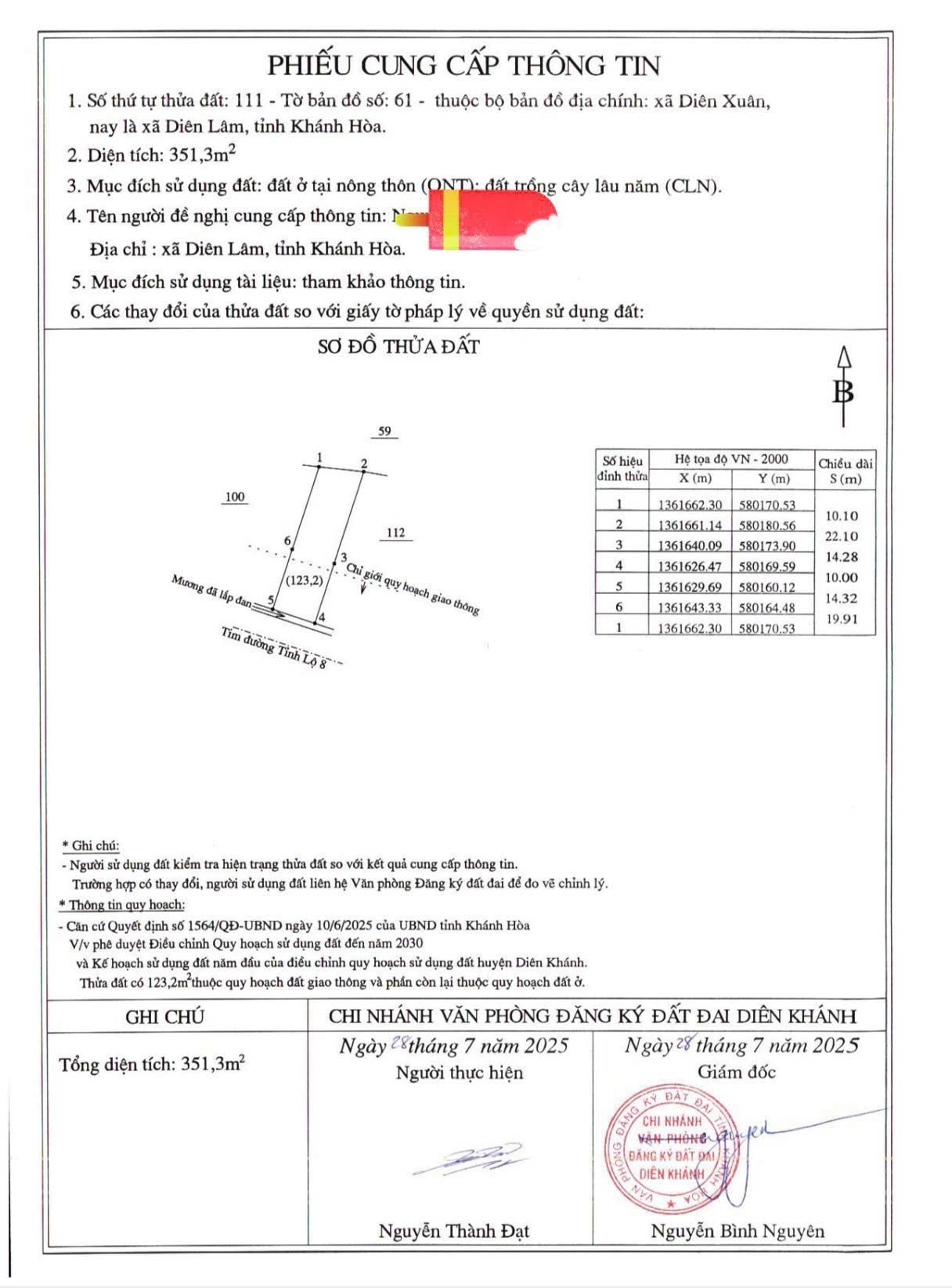 Bán đất Diên Xuân mặt tiền Tỉnh Lộ 8 gần trường cấp II Đinh Bộ Lĩnh 5