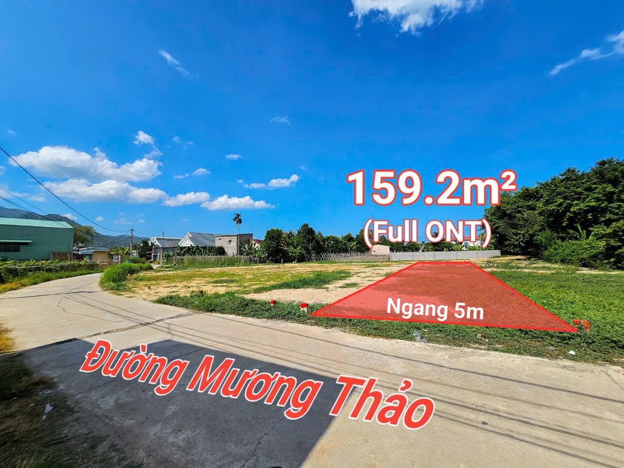 Bán đất Diên Phú full thổ cư mặt đường Mương Thảo - sát bên Hương Lộ 45