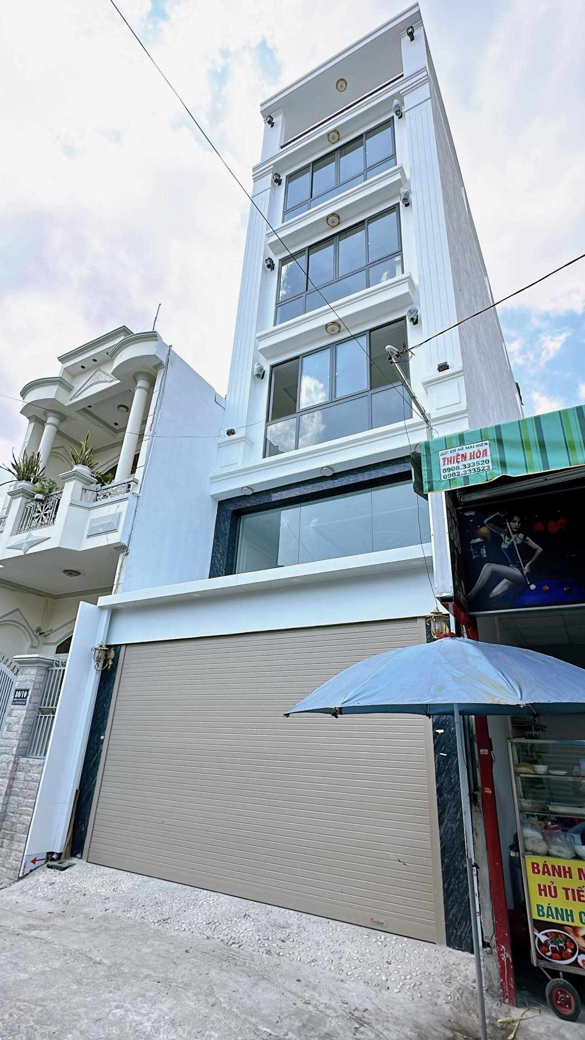 TOÀ NHÀ VĂN PHÒNG 7 TẦNG THANG MÁY - 129m2 (5×26) - KHU CV LÀNG HOA - 18.5 TỶ 10