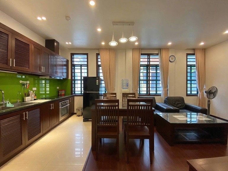 Cho thuê căn hộ 1PN rộng 60m2 tại Vũ Thạnh, Đống Đa, đầy đủ nội thất 11
