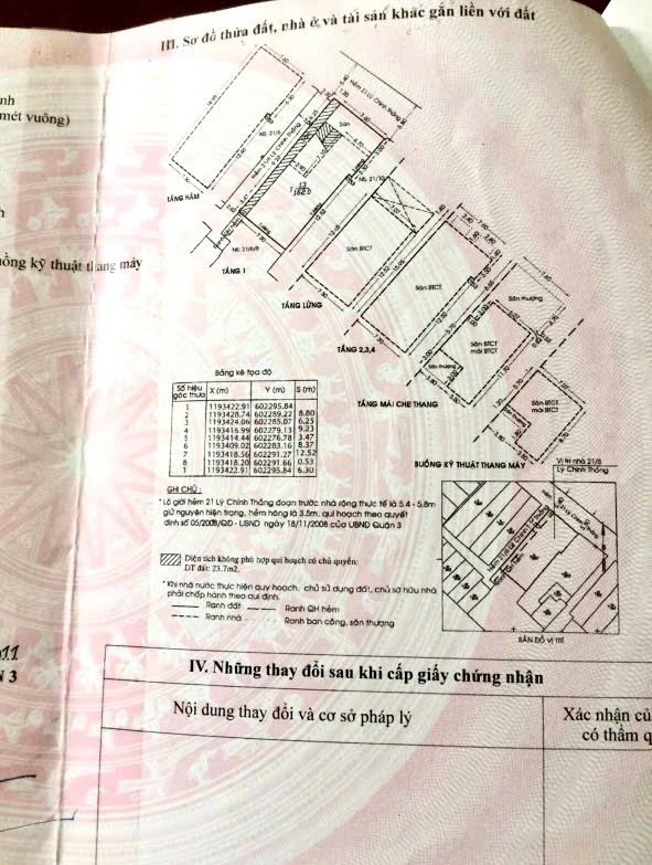 NHÀ Ô TÔ ĐỖ CỬA ĐƯỜNG LÝ CHÍNH THẮNG – Q3 DIỆN TÍCH 160m2 52 TỶ TL 3