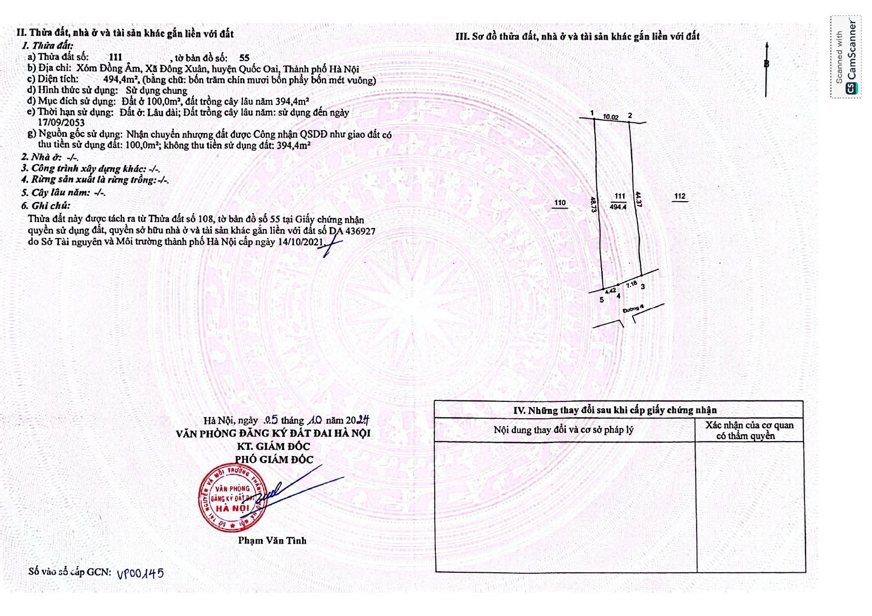 Cần Bán Đất Xã Phú Mãn, Quốc Oai, Diện Tích 500m², Giá 7.000.000.000 Tỷ 3