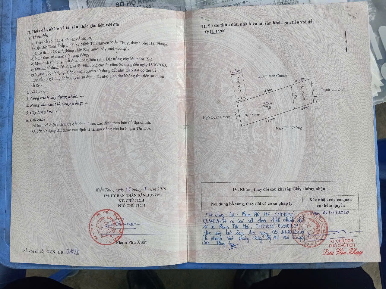 CHÍNH CHỦ CẦN CHUYỂN NHƯỢNG LÔ ĐẤT ĐẸP – THẤP LINH, MINH TÂN, KIẾN THỤY, HẢI PHÒNG 3