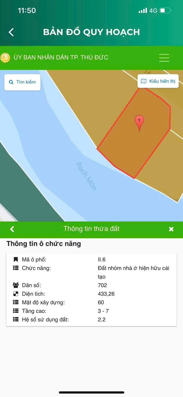 Cần bán Đất Phường Hiệp Bình Chánh, Thủ Đức, Diện tích 343m², Giá 27 Tỷ