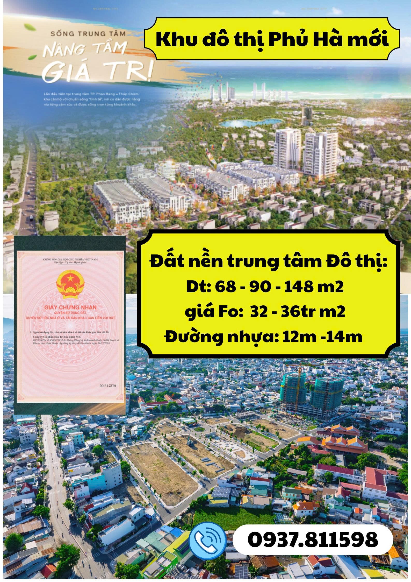 CHỈ CÒN 3 NỀN ĐẸP NHẤT – NHANH TAY "SĂN" NGAY ĐẤT NỀN SỔ ĐỎ LÕI TRUNG TÂM PHAN RANG
