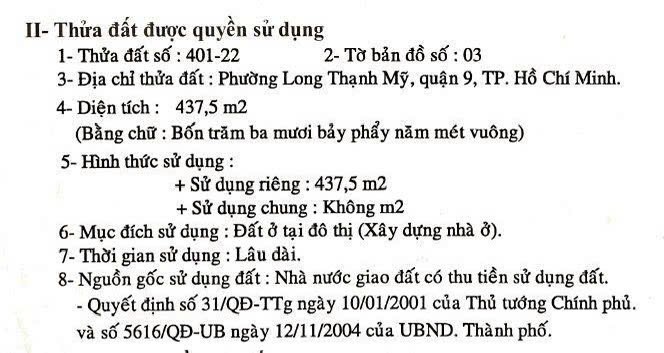 Cần bán Đất Quận 9, Hồ Chí Minh, Diện tích 437m², Giá 29 Tỷ