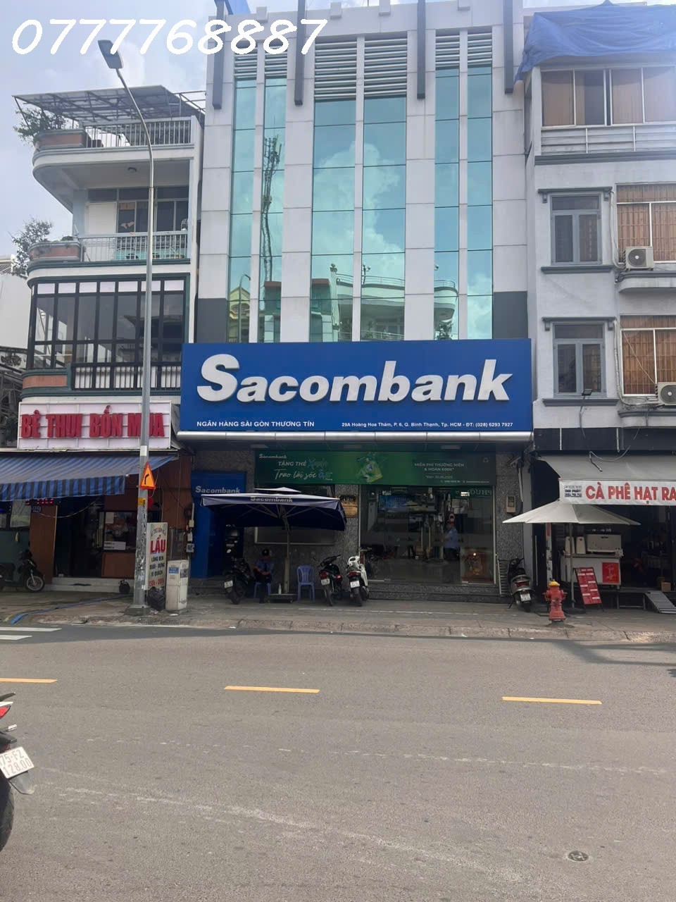 Bán tòa nhà MT 29A Hoàng Hoa Thám, P6 Bình Thạnh đang cho ngân hàng thuê ổn định