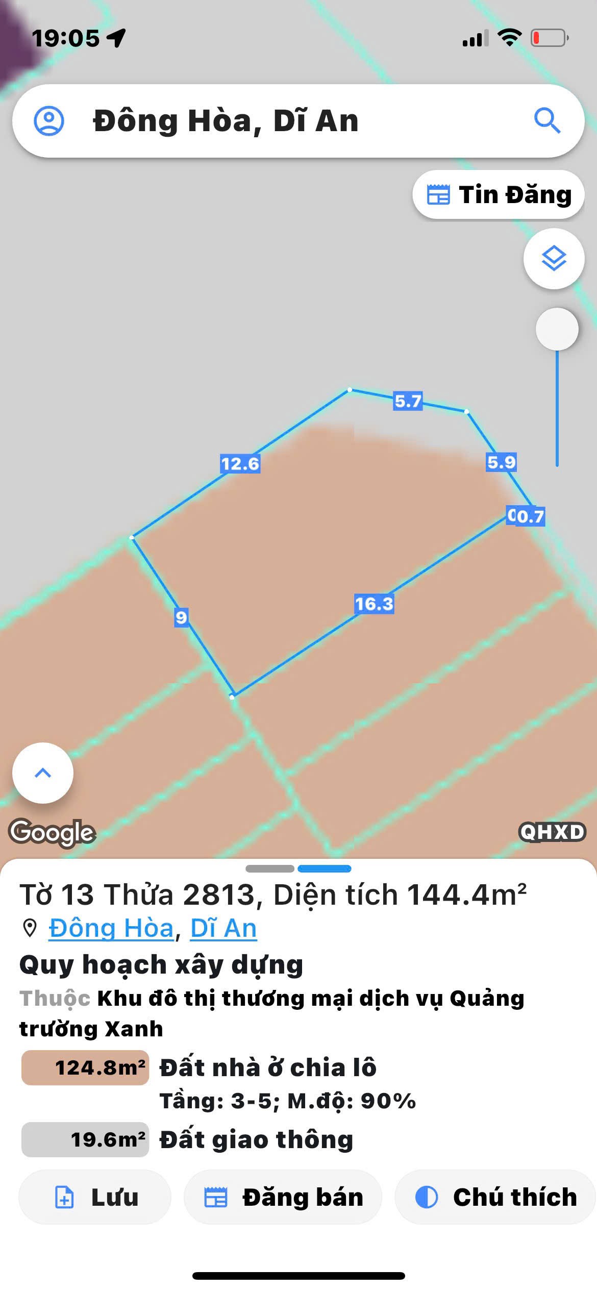 Cần bán Đất Dĩ An, Bình Dương, Diện tích 127m², Giá 15 Tỷ