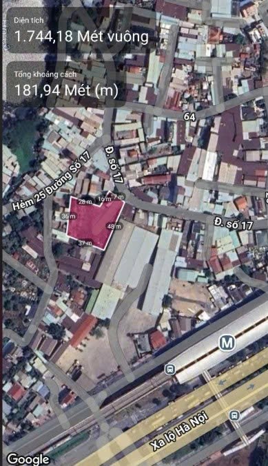 Cho thuê Đất Phường Linh Trung, Thủ Đức, Diện tích 1800m², Giá 60 Triệu/tháng