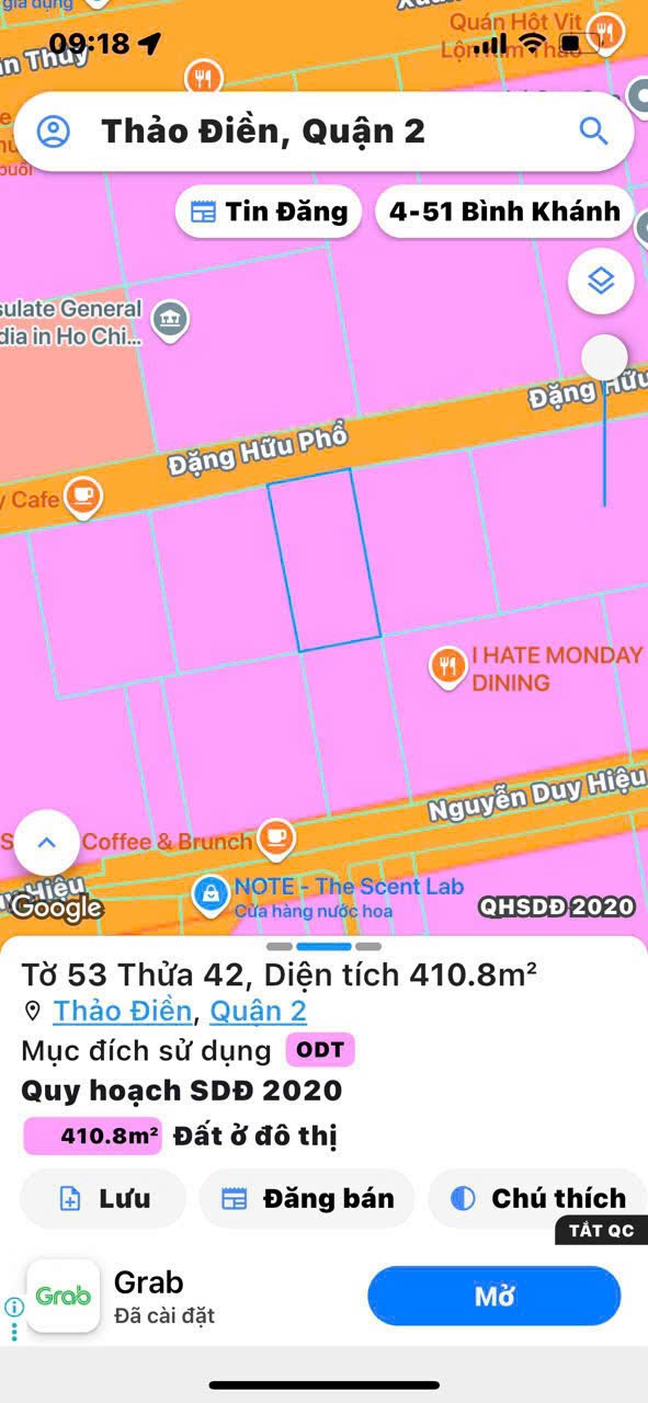 Cần bán Đất Phường Thảo Điền, Quận 2, Diện tích 406m², Giá 115 Tỷ