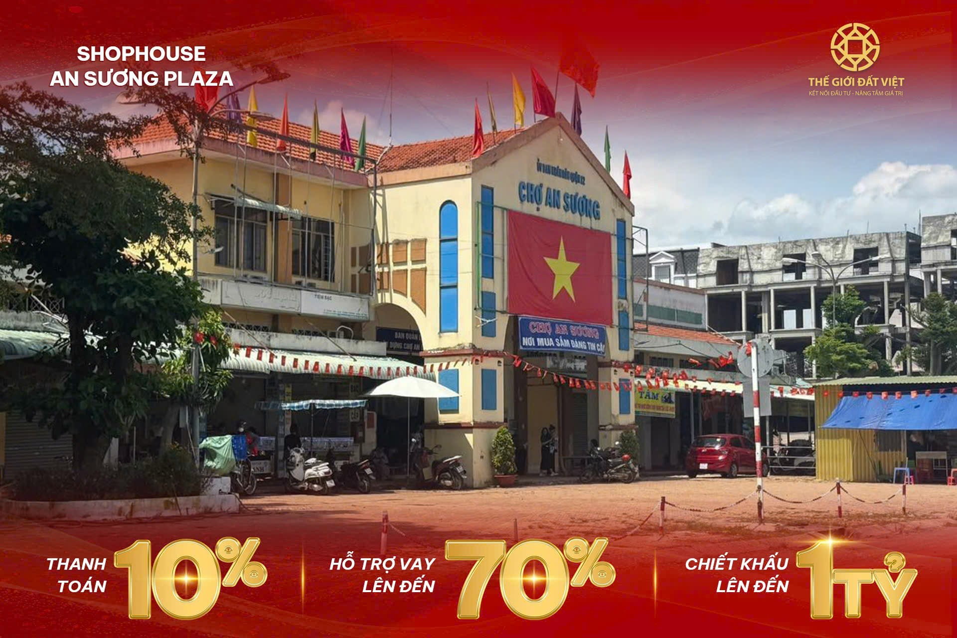 Cần bán shophouse đối diện chợ An Sương, Diện tích 340 - 450m², kinh doanh đa ngành 3