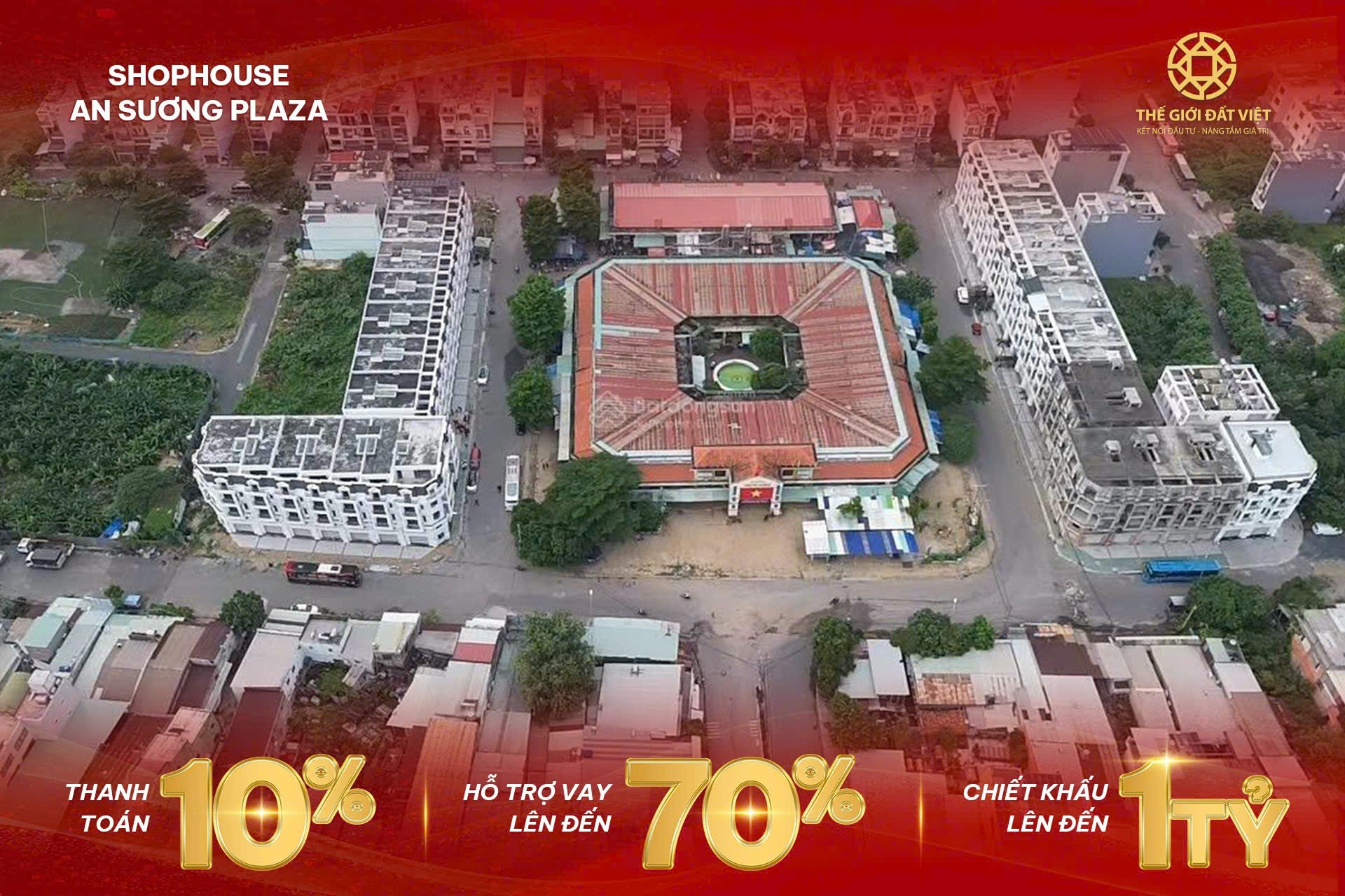Cần bán shophouse đối diện chợ An Sương, Diện tích 340 - 450m², kinh doanh đa ngành 4