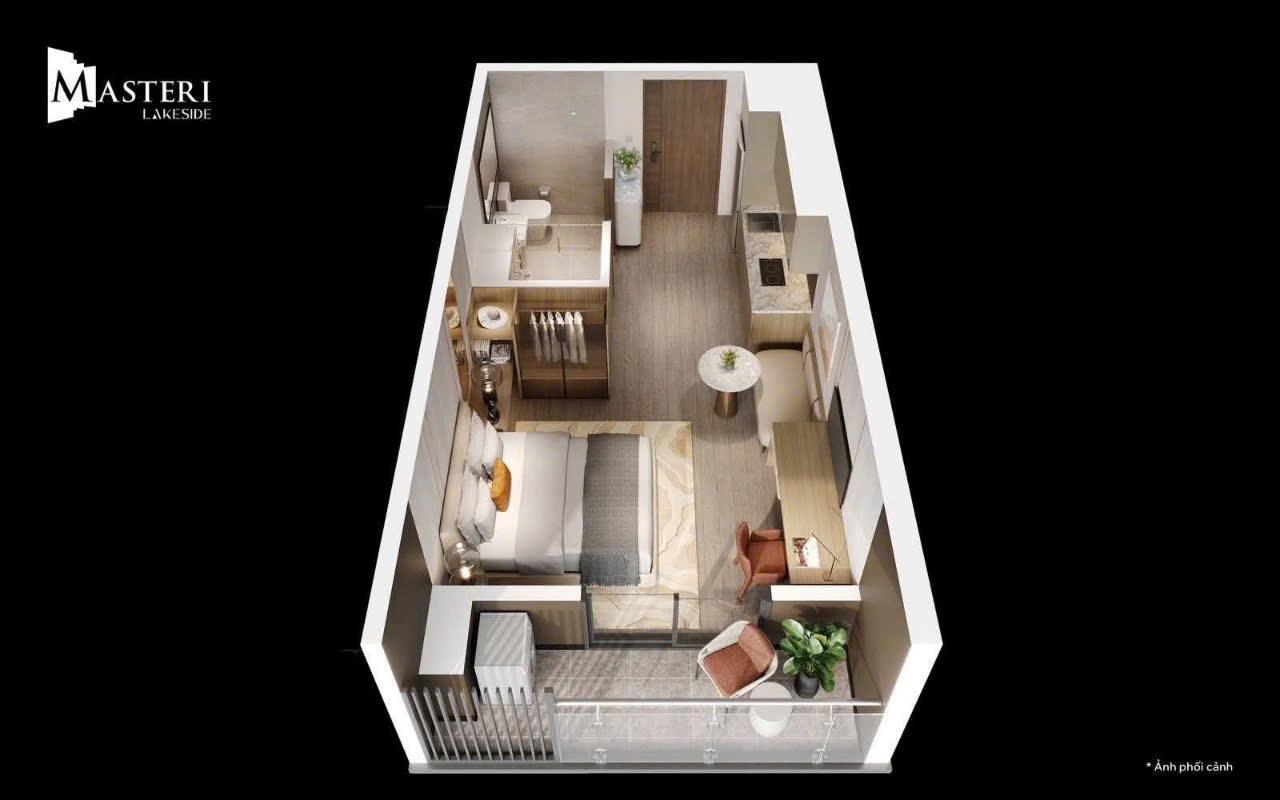 Cần bán căn Studio Trinity Square – Tầng trung, hướng Đông Nam, view nội khu cực đẹp 3