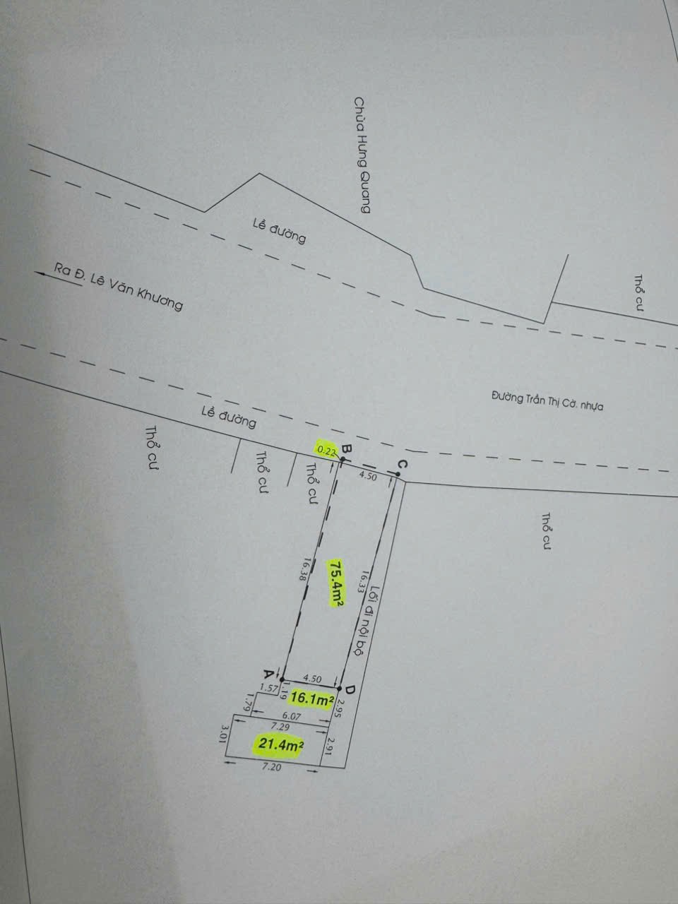 BÁN NHÀ MẶT TIỀN TRẦN THỊ CỜ, P.THỚI AN, Q.12 – KẾ BÊN BÁCH HOÁ XANH 3