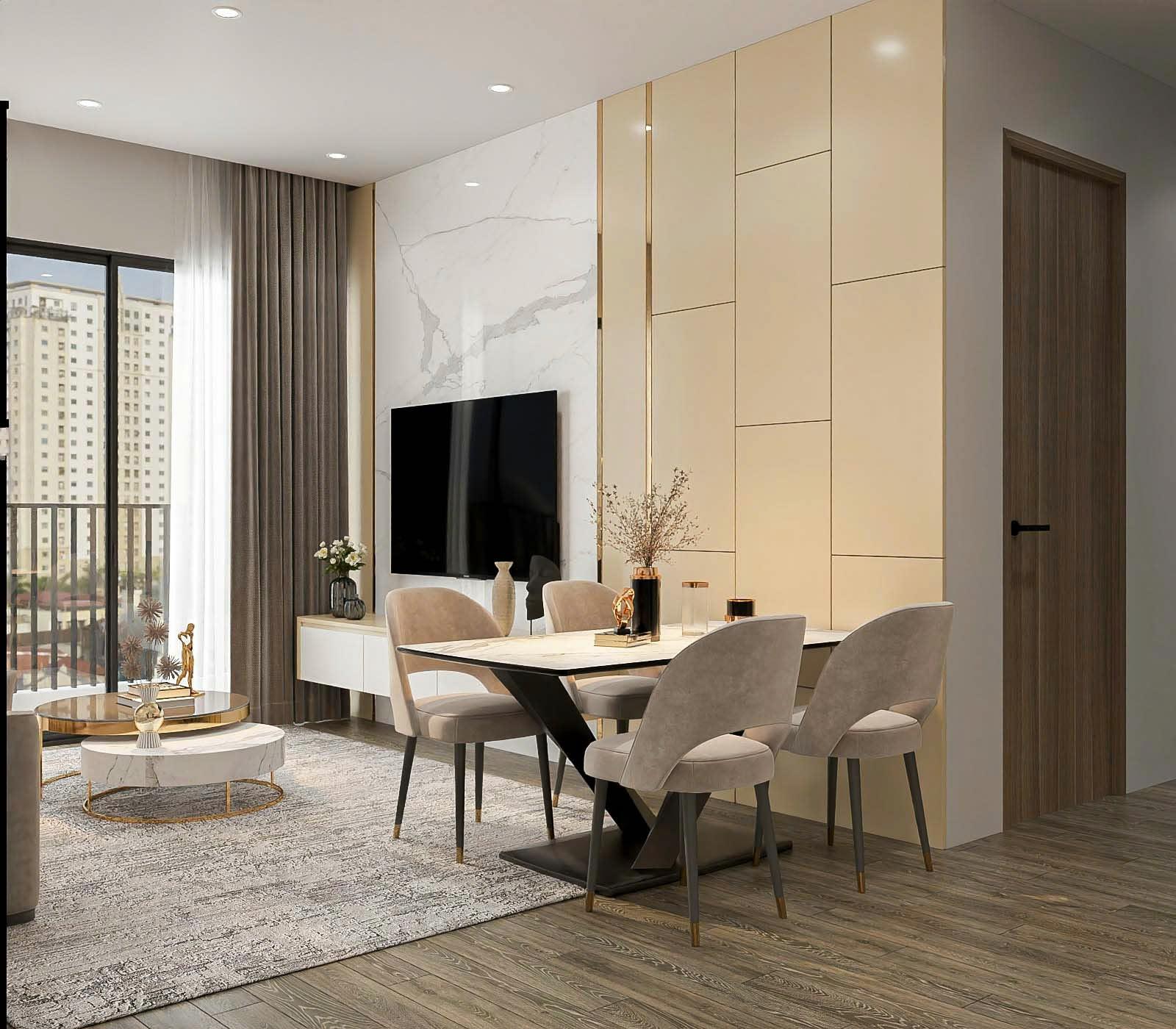 Cho Thuê Căn Hộ 2PN  –  Vinhomes Smart City - Tây Mỗ - Tòa Canopy TC1 - Full nội thất. Giá Thuê: 2