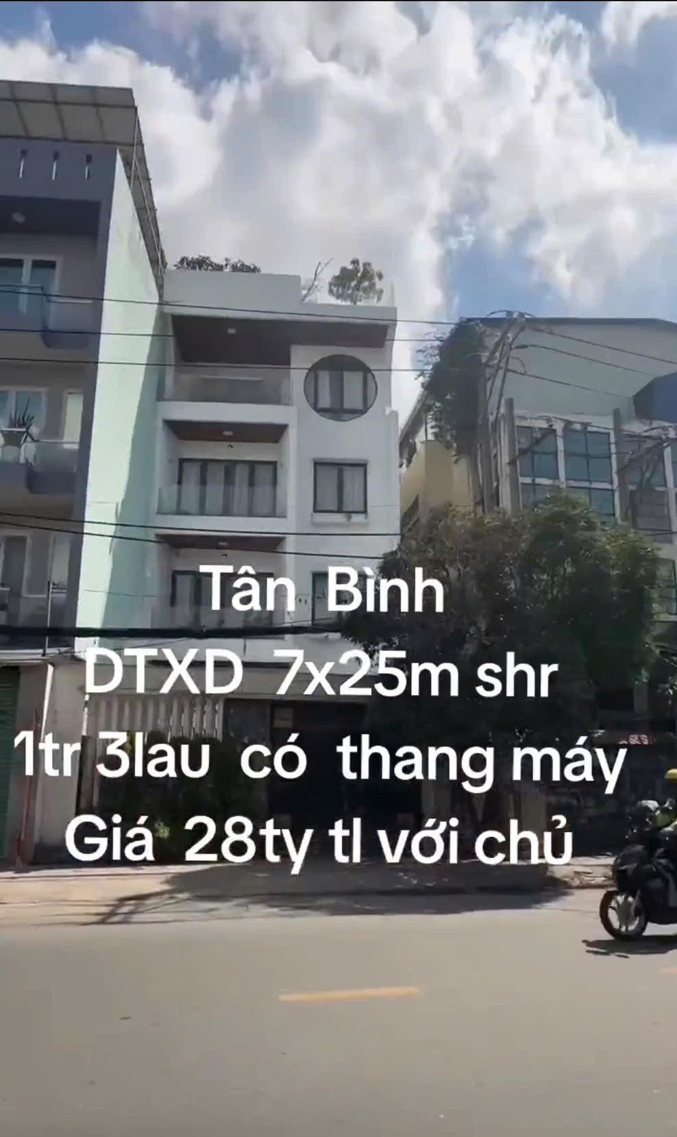 CHỦ NGỘP NGÂN HÀNG – BÁN GẤP NHÀ 1 TRỆT 3 LẦU CÓ THANG MÁY – TÂN BÌNH