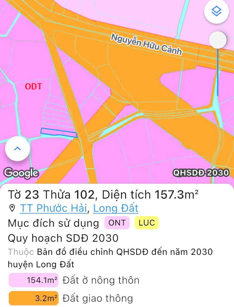 CHỦ NGỘP CẦN THANH LÝ LÔ ĐẤT PHƯỚC HẢI - BÀ RỊA VŨNG TÀU