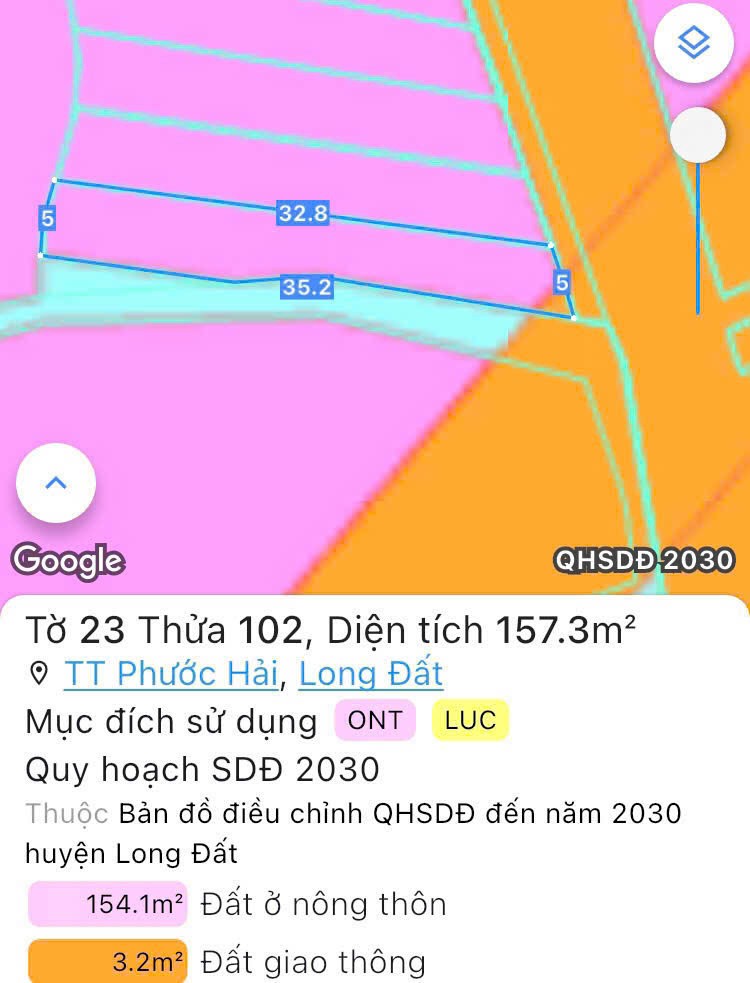 BÁN GẤP LÔ ĐẤT 500TR - PHƯỚC HẢI - BTVT CỰC HOT. 2
