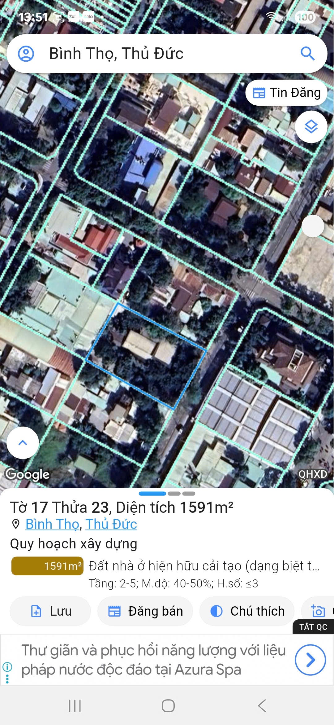 Cần bán Đất Phường Bình Thọ, Thủ Đức, Diện tích 1580m², Giá 120 Tỷ