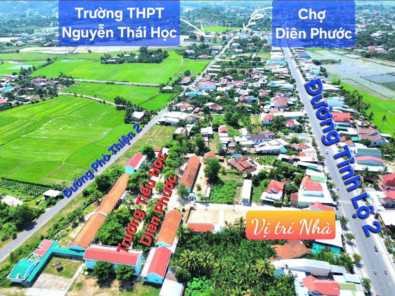 Hi-BÁN ĐẤT TẶNG NHÀ CẤP 4 MẶT TIỀN TỈNH LỘ 2 DIÊN PHƯỚC, DIÊN KHÁNH. 2