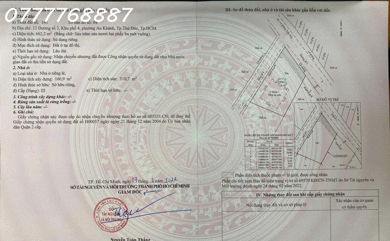 Nhà C4 đất lớn 667m2 xây hầm 7 tầng MT Dg 3 Bình An Quận 2 gần Trần Não 4