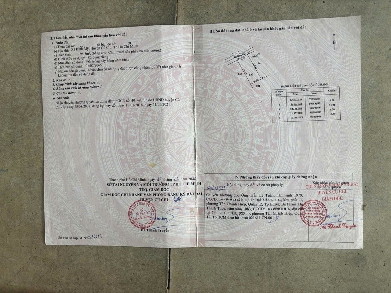 Bán đất vườn hẻm Huỳnh Thị Dần , xã Bình Mỹ dt 96m2 tặng nhà vách tôn giá 1,1 tỷ