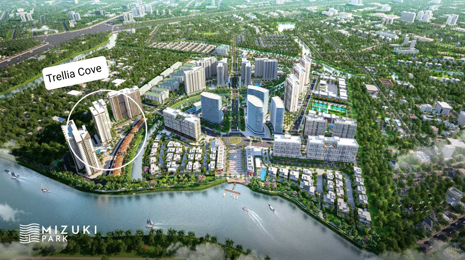 CĂN HỘ TRELLIA COVE, NGUYỄN VĂN LINH, BÌNH CHÁNH, DT 77M2, GIÁ TỪ 5 TỶ 10