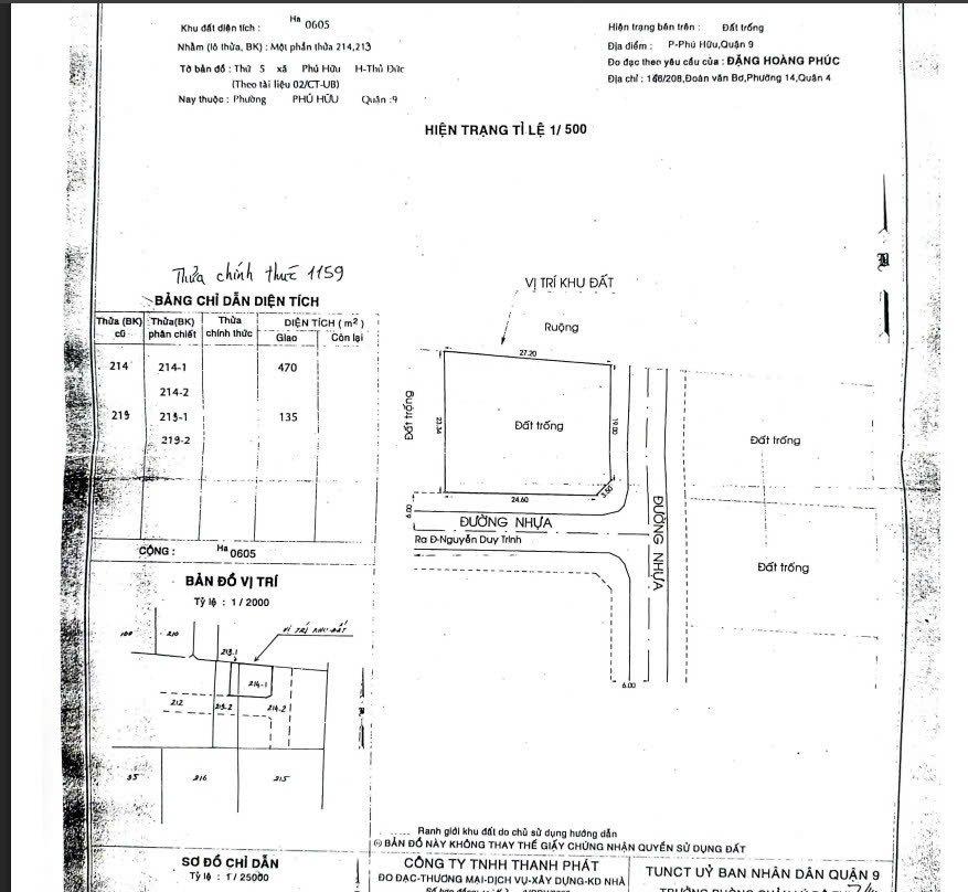 Cần bán Đất Phường Phú Hữu, Quận 9, Diện tích 607m², Giá 18 Tỷ 3