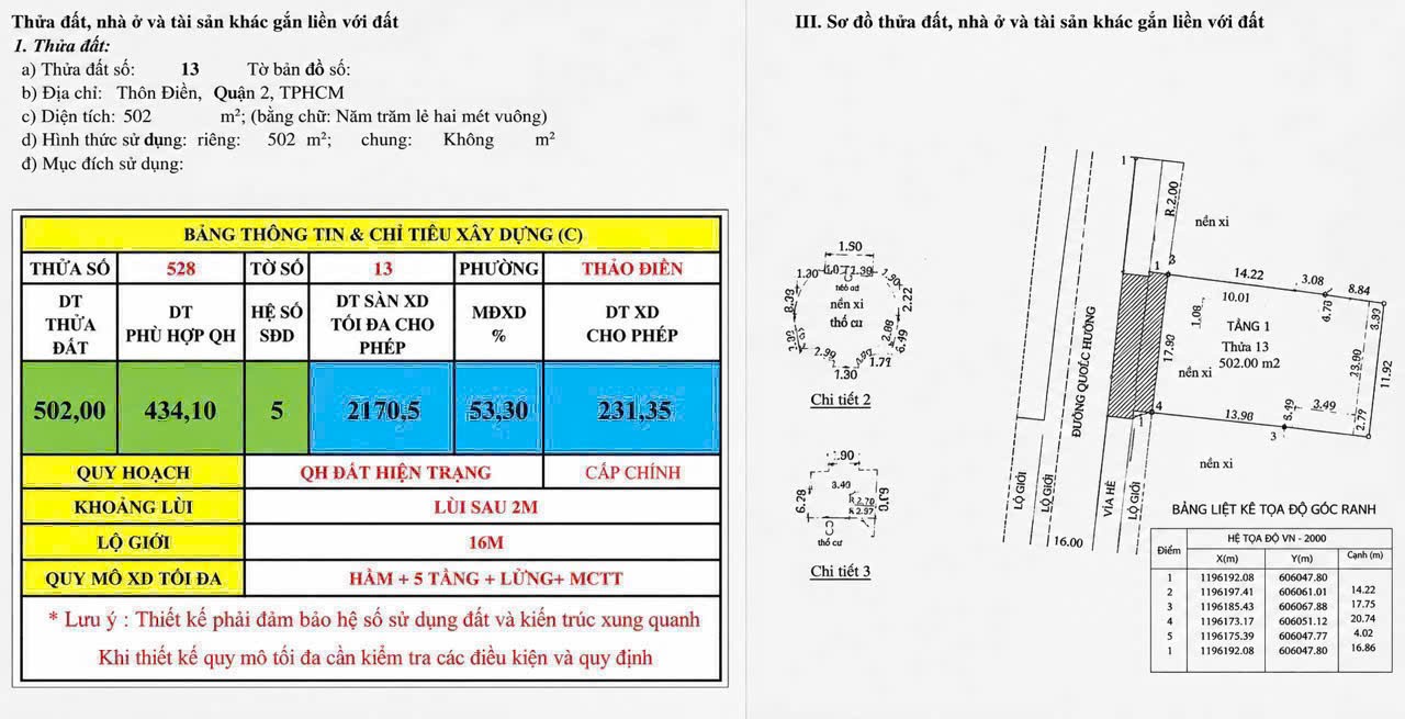 Cần bán Nhà mặt tiền Phường Thảo Điền, Quận 2, Diện tích 502m², Giá 125 Tỷ 3