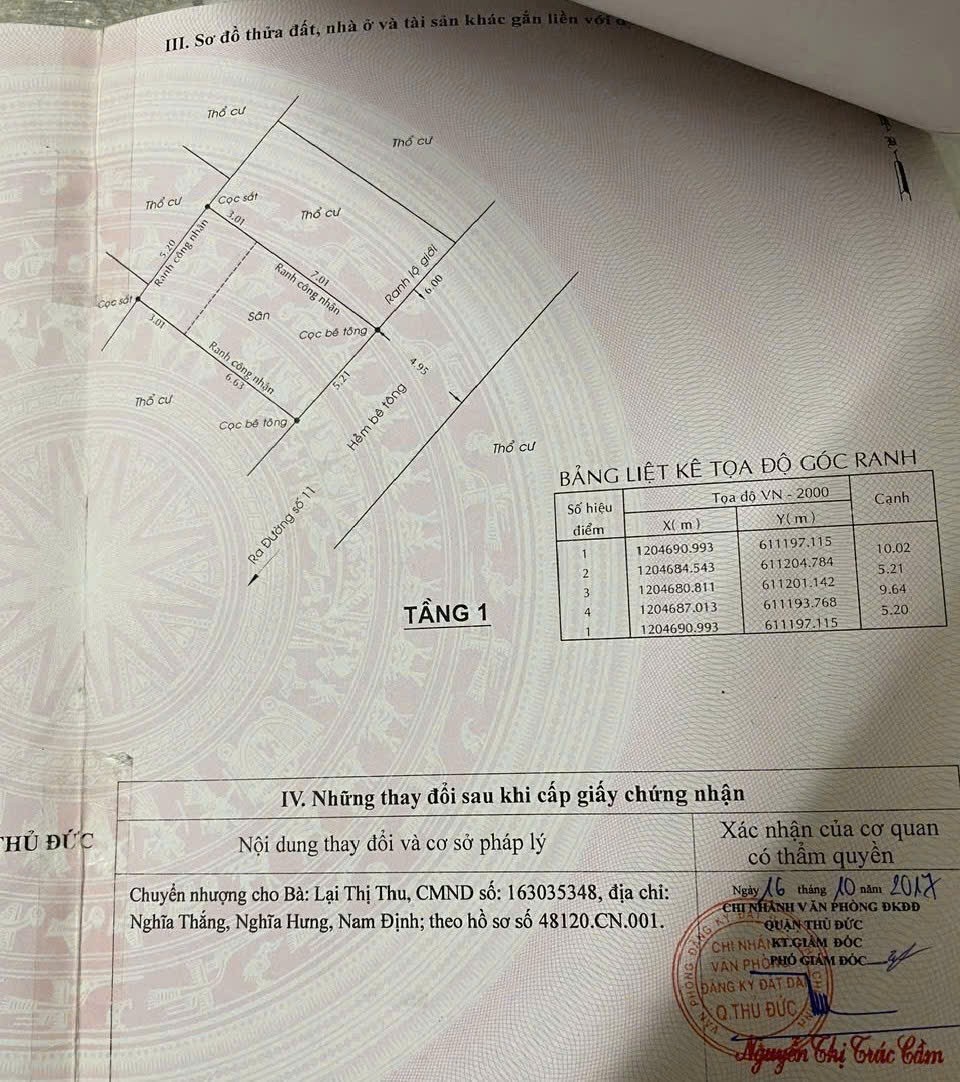 Cần bán Đất Phường Linh Xuân, Thủ Đức, Diện tích 51m², Giá Thương lượng 2