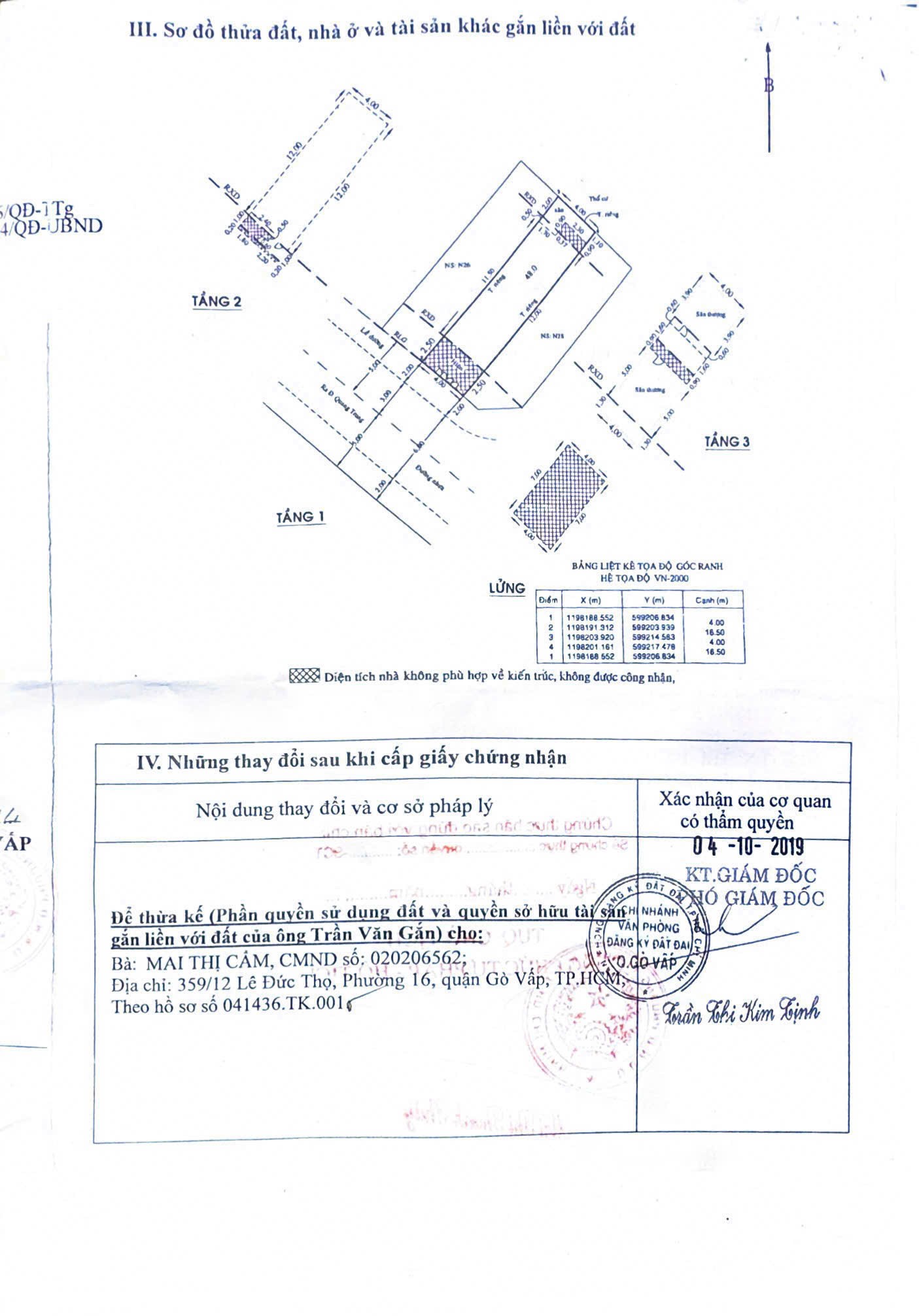 Cần bán Nhà ở, nhà cấp 4, nhà hẻm Gò Vấp, Hồ Chí Minh, Diện tích 68m², Giá 010.9 Tỷ 5