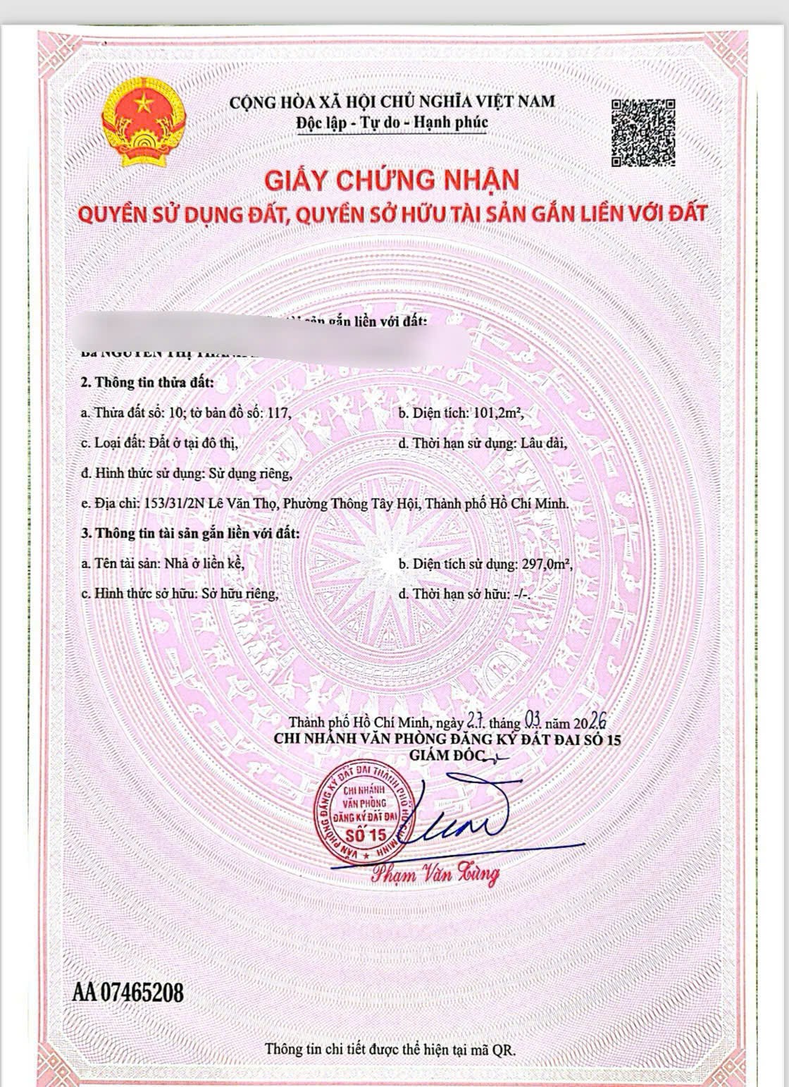 Cần bán Nhà mặt tiền Gò Vấp, Hồ Chí Minh, Diện tích 101m², Giá 11.6 Tỷ 2